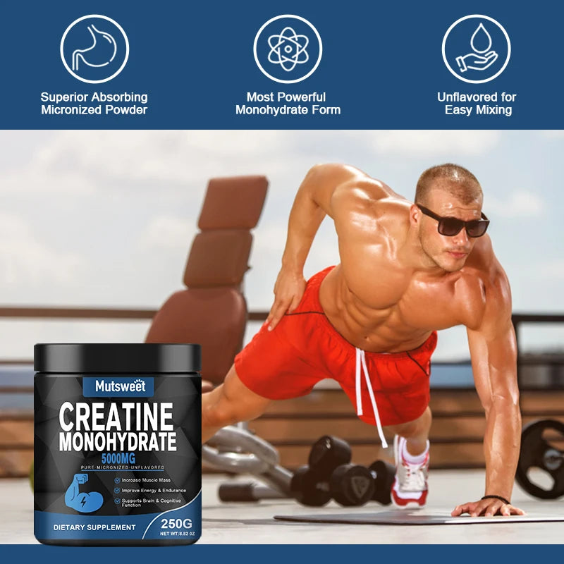 Monohydrate Creatine 5000mg – Pure Micronized Creatine for Muscle Health, Energy, and Performance