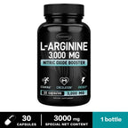 L-Arginine - Supports Muscle Growth, Promotes Blood Circulation, and Enhances Immunity, Improves Endurance and Performance