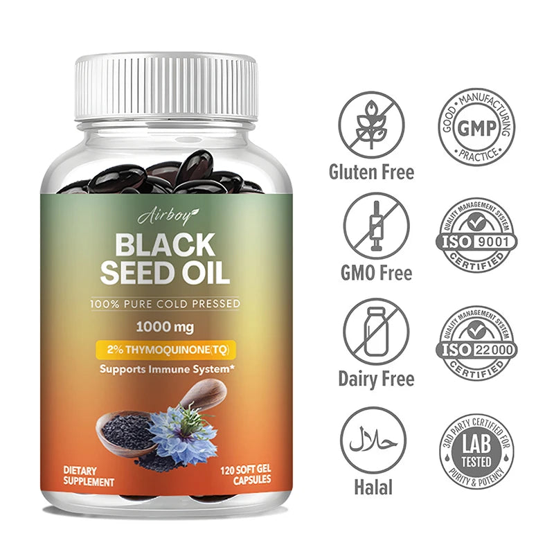 Black Seed Oil – Supports Immunity, Digestion, Skin & Overall Vitality