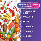 Multivitamin Gummies – Daily Antioxidant Support with Vitamins A, B6, B12, C, Biotin & Choline