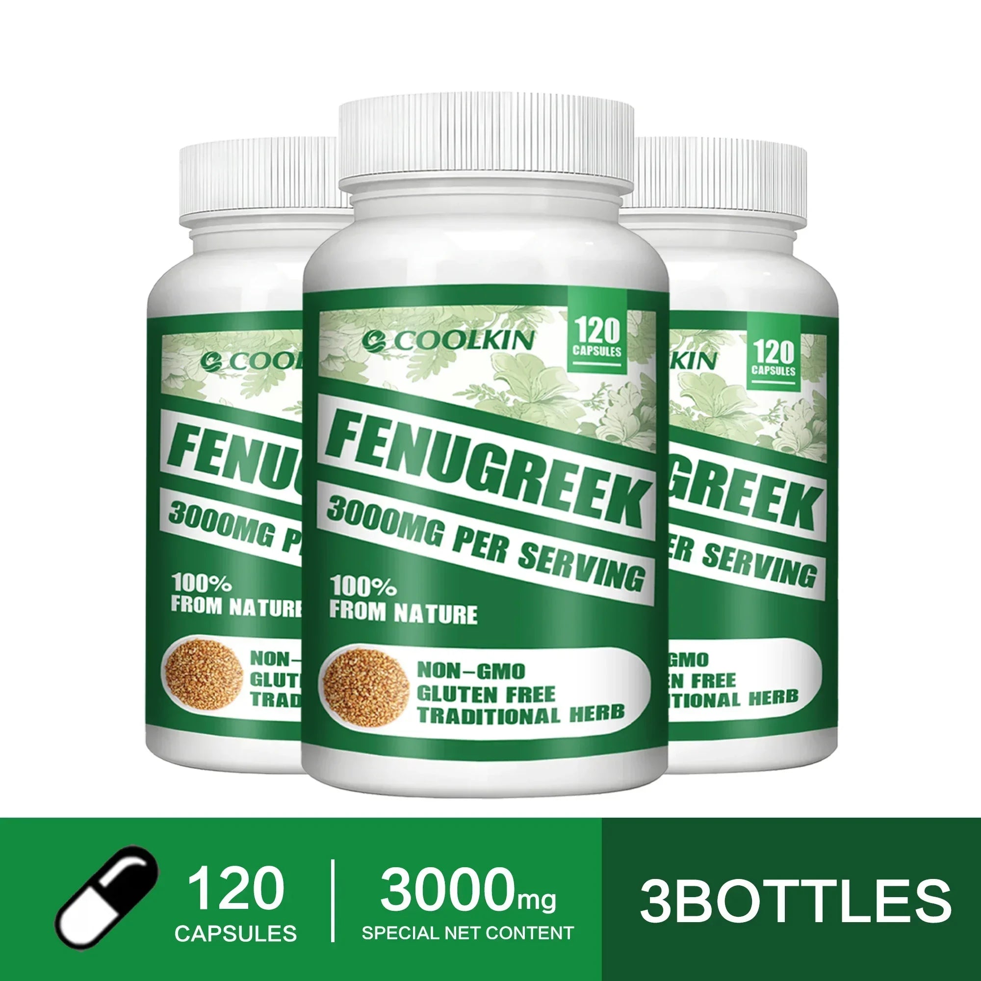 Fenugreek Seed Extract – 3000mg - Metabolic, Digestive & Hormonal Support