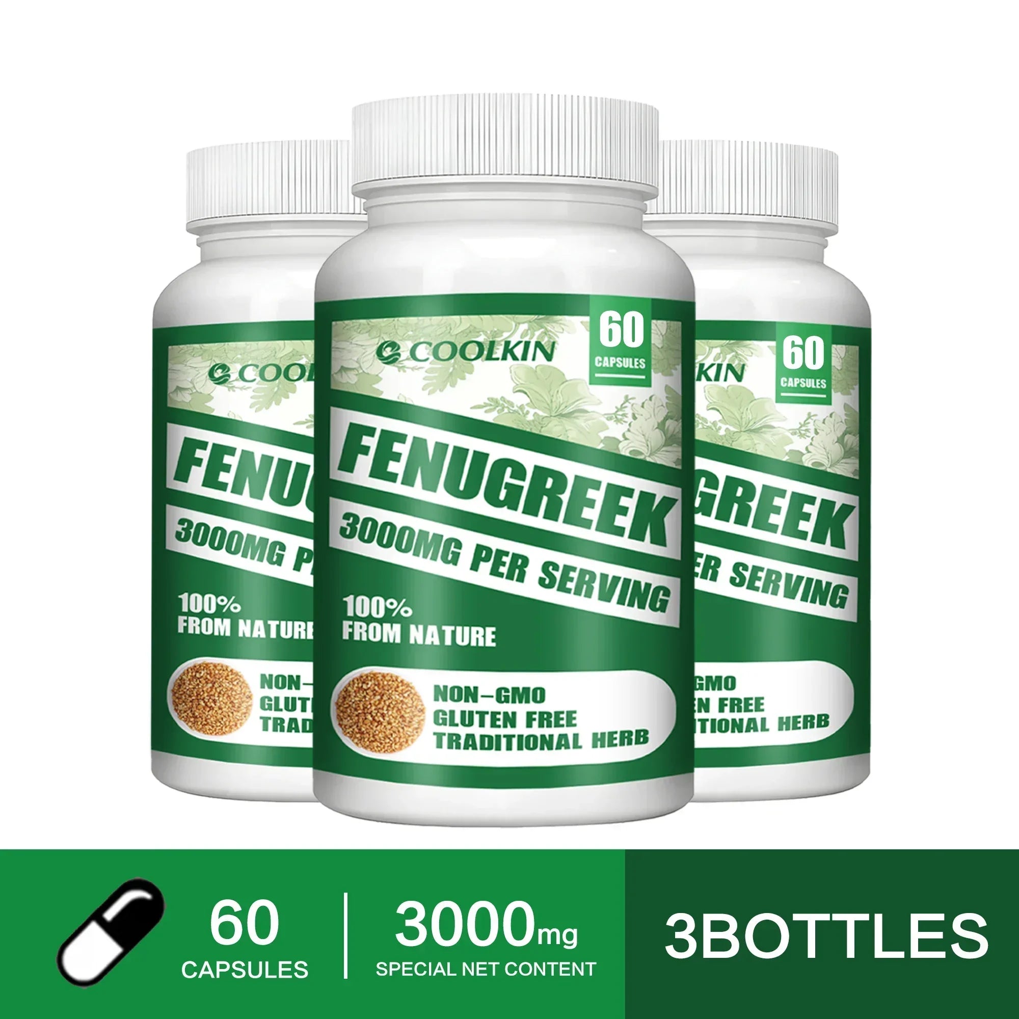 Fenugreek Seed Extract – 3000mg - Metabolic, Digestive & Hormonal Support
