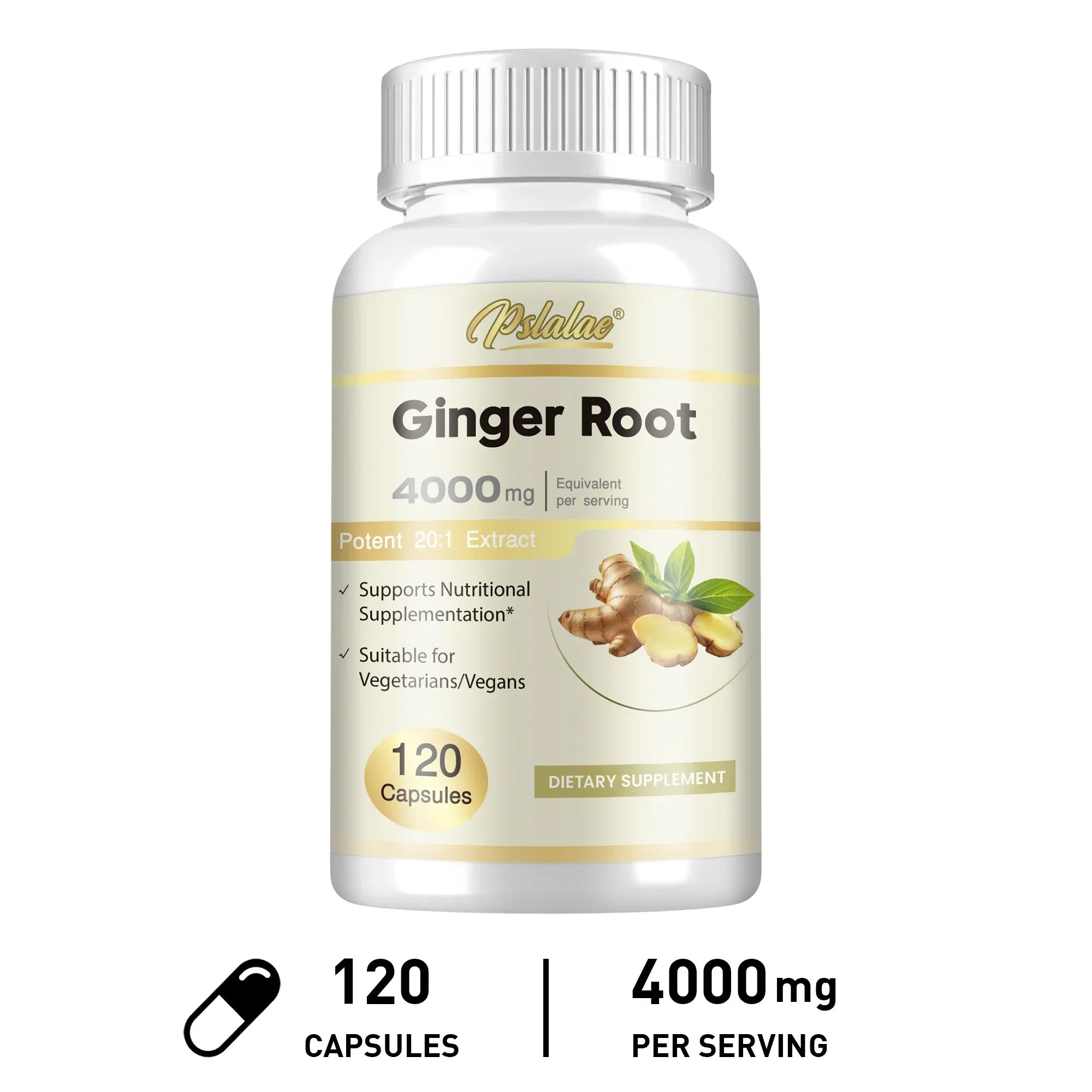 Ginger Root Capsules - Ginger Root Extract – Digestive & Inflammatory Support - Non-GMO - Natural Herbal Supplement used for over 2,500 years in Chinese and Indian medicine for digestion, circulation, and vitality.