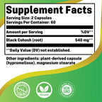 Black Cohosh Root – Natural Relief for Menopause & Hormonal Balance