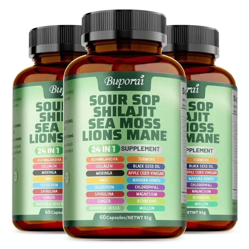 Soursop 24-in-1 Supplement – Skin Health, Energy, Immunity & Digestive Support