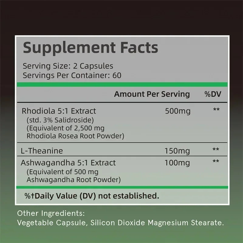Rhodiola Rosea 2500 mg – Stress Resilience, Focus & Energy Support