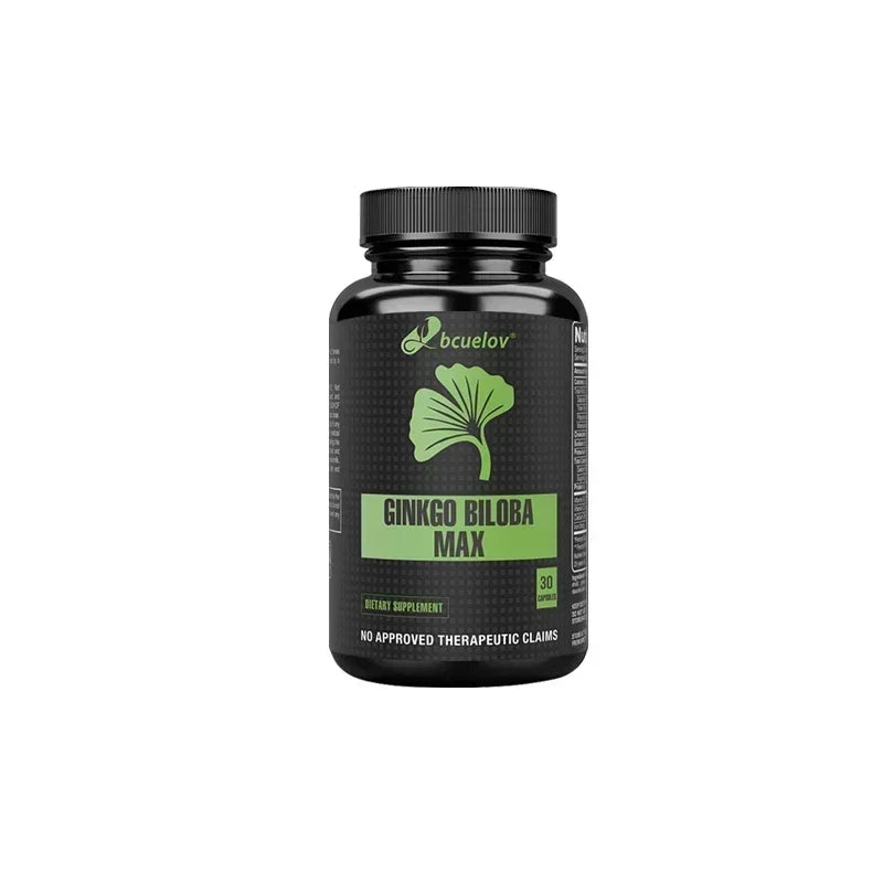 Ginkgo Biloba Capsules – Memory, Focus & Brain Function Support | Non-GMO Antioxidant Supplement