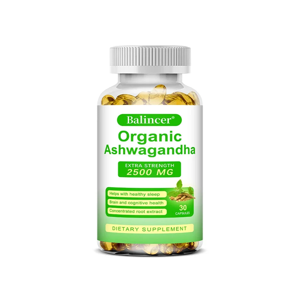 Organic Ashwagandha Supplement – Stress Relief, Energy, Vitality & Hormone Balance