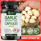 Garlic Extract – Cholesterol & Heart Health Support - Odourless Garlic Soft Capsules - Super Strong - Non-GMO