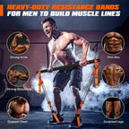 Workout Bar Fitness Resistance Bands Set Pilates Yoga Pull Rope Exercise Training Expander Strength Training Home Bodybuilding