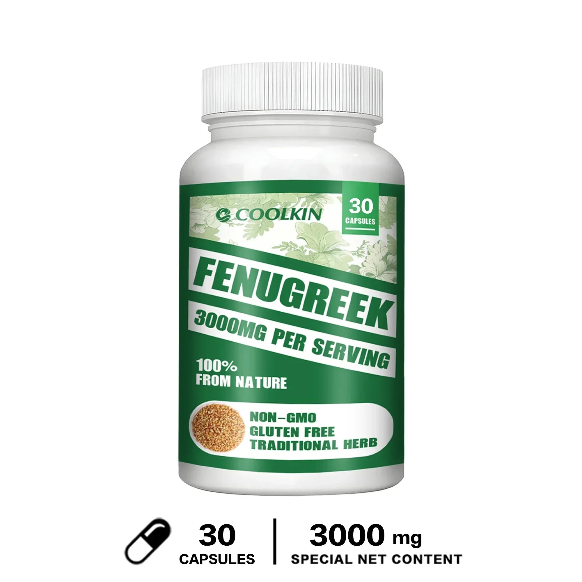 Fenugreek Seed Extract – 3000mg - Metabolic, Digestive & Hormonal Support