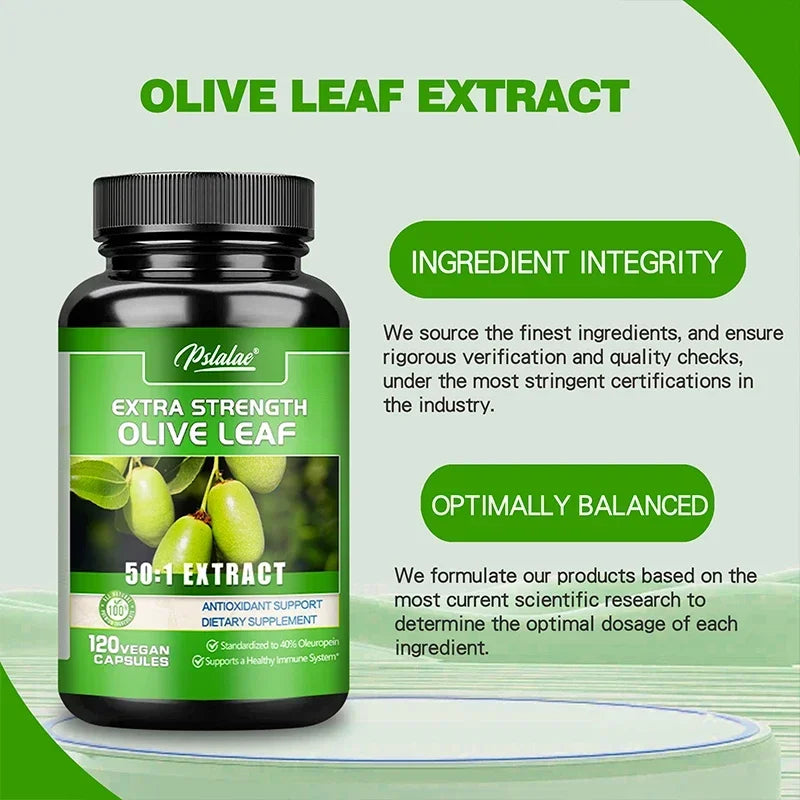 Olive Leaf Extract – Cardiovascular Health & Immune Support, Antioxidant - 40% Oleuropein