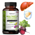 Milk Thistle Extract Capsules with Dandelion for A Detox Cleansing Liver Support and Repair Formula Help Digestion Non-GMO