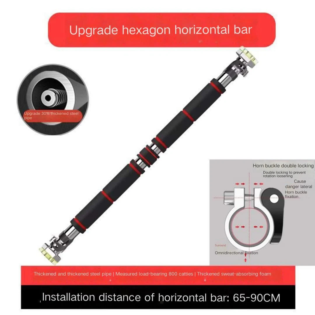 Door Pull-Up Bar – Home Exercise Bar with Anti-Rotation Lock