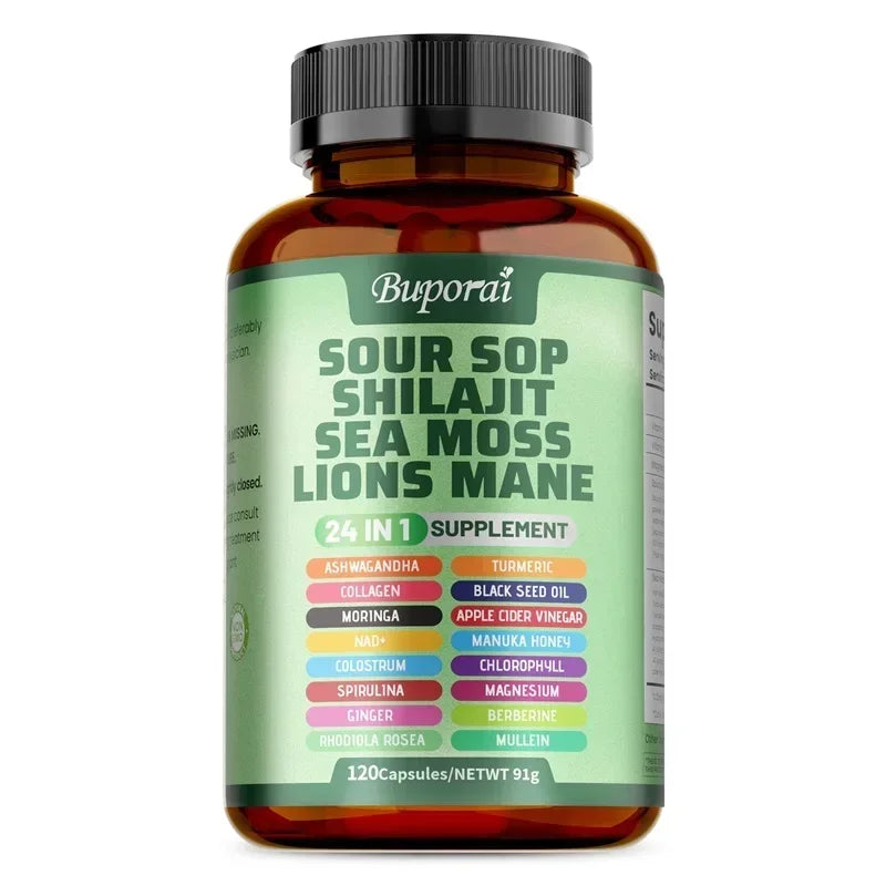 Soursop 24-in-1 Supplement – Skin Health, Energy, Immunity & Digestive Support