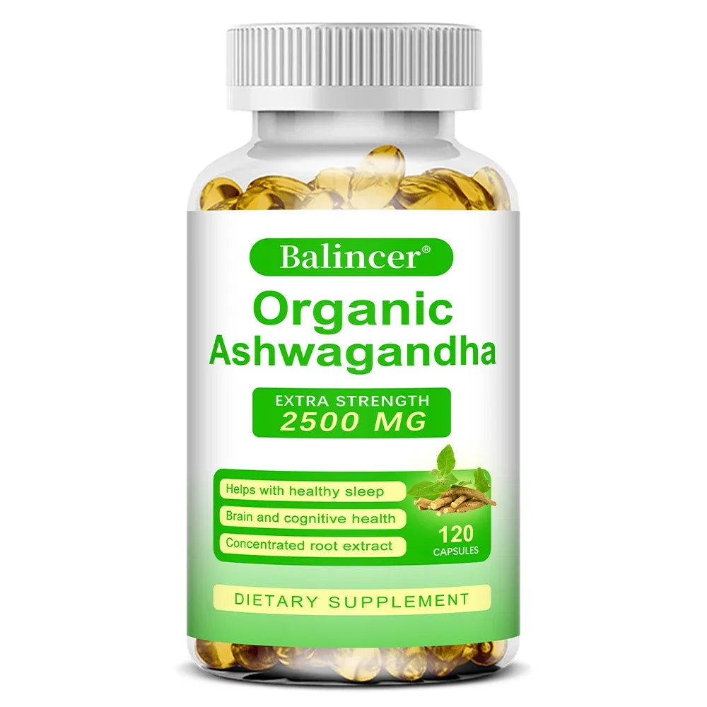 Organic Ashwagandha Supplement – Stress Relief, Energy, Vitality & Hormone Balance