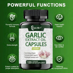 Garlic Extract – Cholesterol & Heart Health Support - Odourless Garlic Soft Capsules - Super Strong - Non-GMO