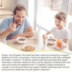 Ginger Root Capsules - Ginger Root Extract – Digestive & Inflammatory Support - Non-GMO - Natural Herbal Supplement used for over 2,500 years in Chinese and Indian medicine for digestion, circulation, and vitality.