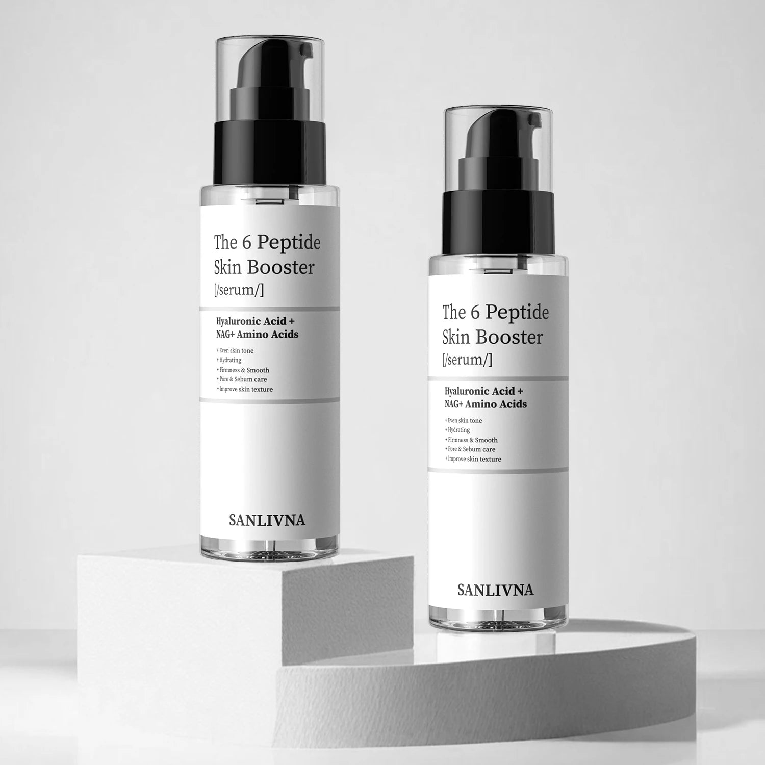 Facial Refreshing Skin Care - 6 Peptide Essence - Set Contains Collagen to Improve Fine Lines, Brighten Skin, Moisturize and Nourish