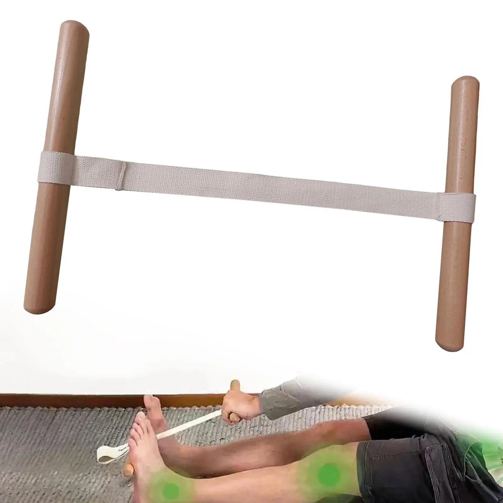 Stretching Strap Improved Mobility Training Adjustable Stretching Equipment Stretch Strap for Fitness Gymnastics Home Gym