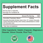 Boswellia Serrata Extract - supports joint comfort and mobility, helping maintain an active lifestyle.