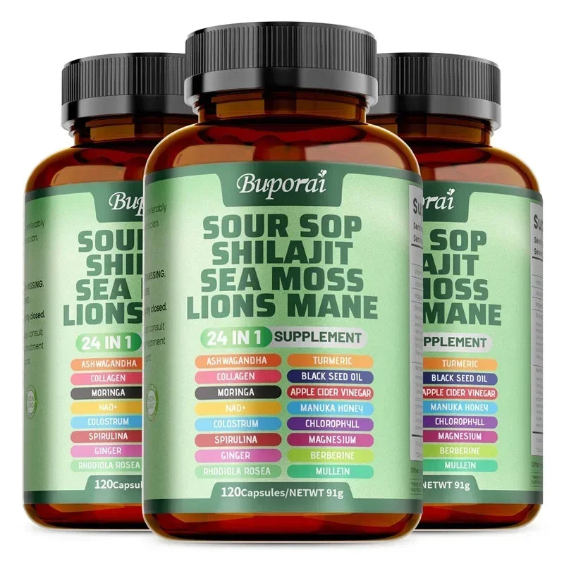 Soursop 24-in-1 Supplement – Skin Health, Energy, Immunity & Digestive Support