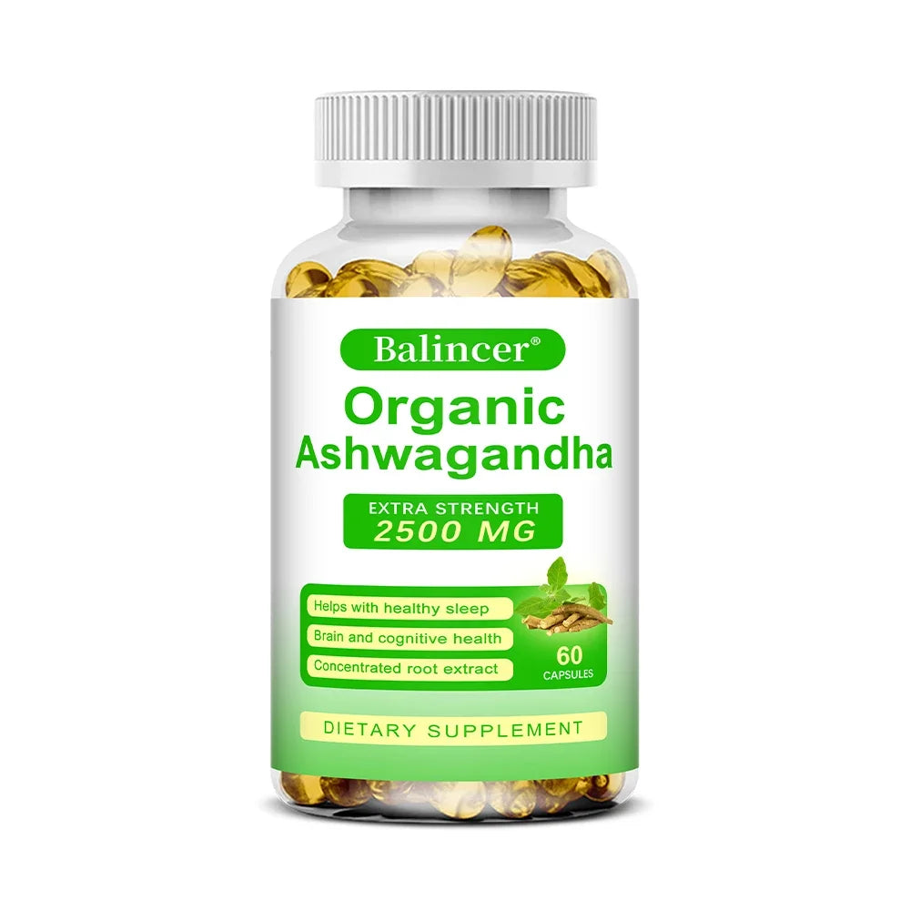 Organic Ashwagandha Supplement – Stress Relief, Energy, Vitality & Hormone Balance