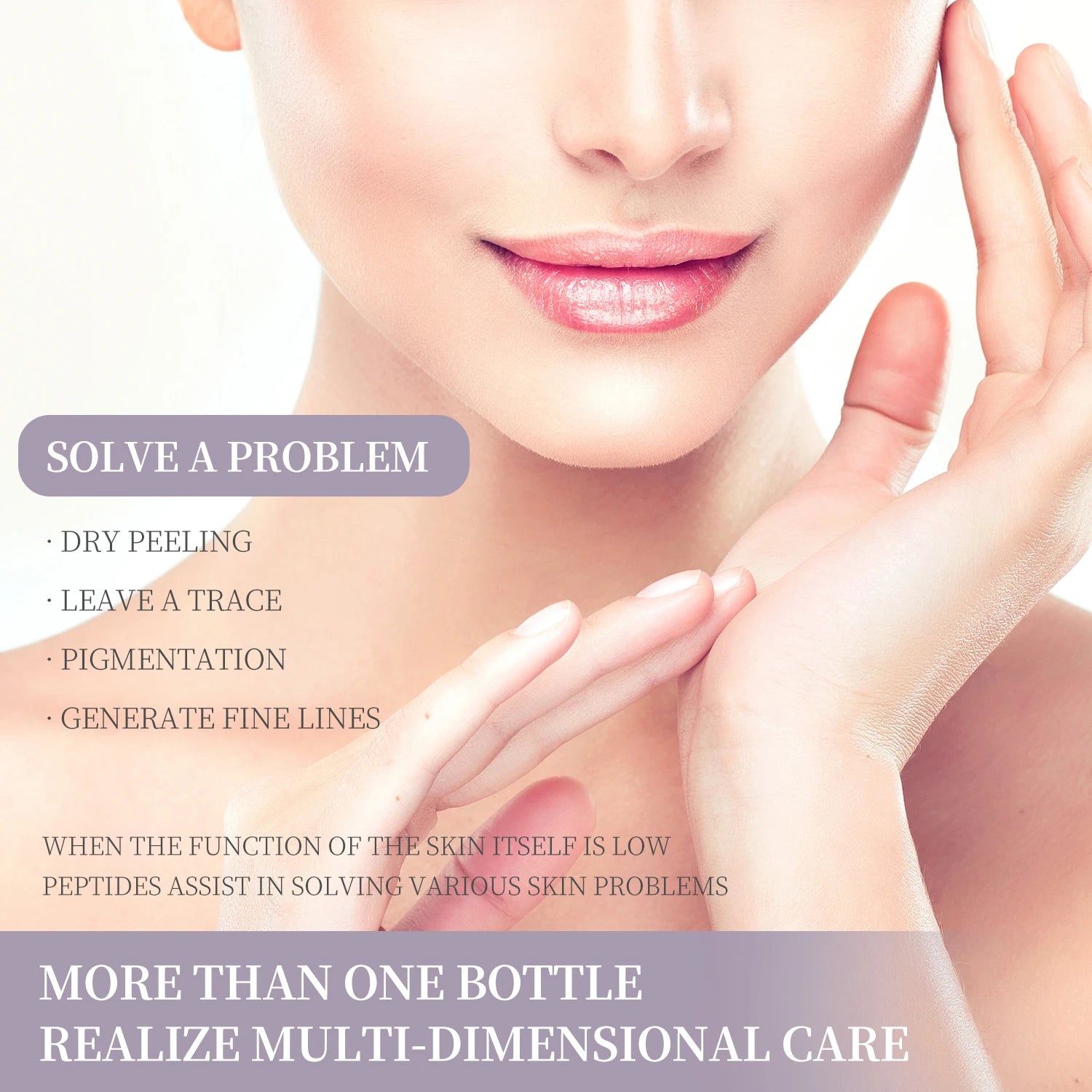 Facial Refreshing Skin Care - 6 Peptide Essence - Set Contains Collagen to Improve Fine Lines, Brighten Skin, Moisturize and Nourish