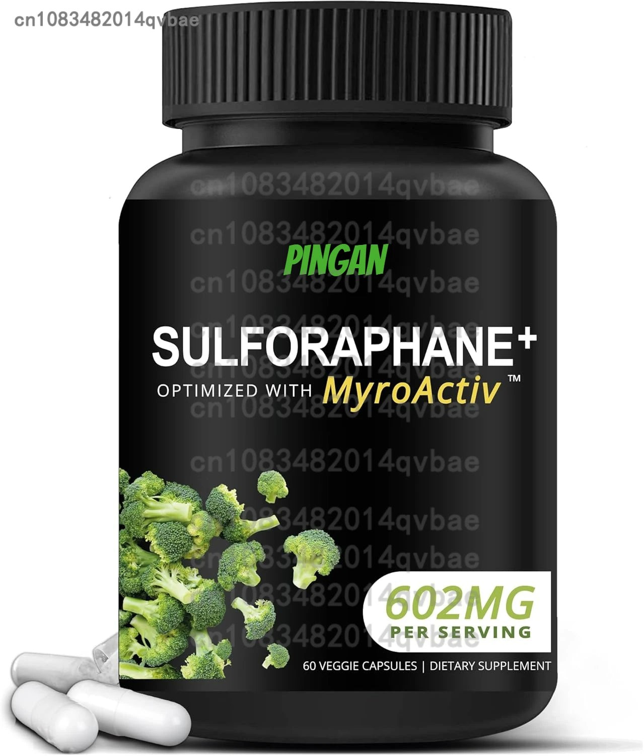 Sulforaphane+ 602mg - Containing Inosidase, Broccoli Seed Extract - Antioxidant Supplement  60 Capsules