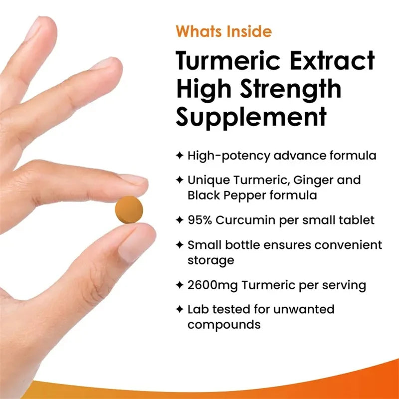 Turmeric, Ginger & Black Pepper 3-in-1 - 2600mg – Joint, Digestive & Immune Support