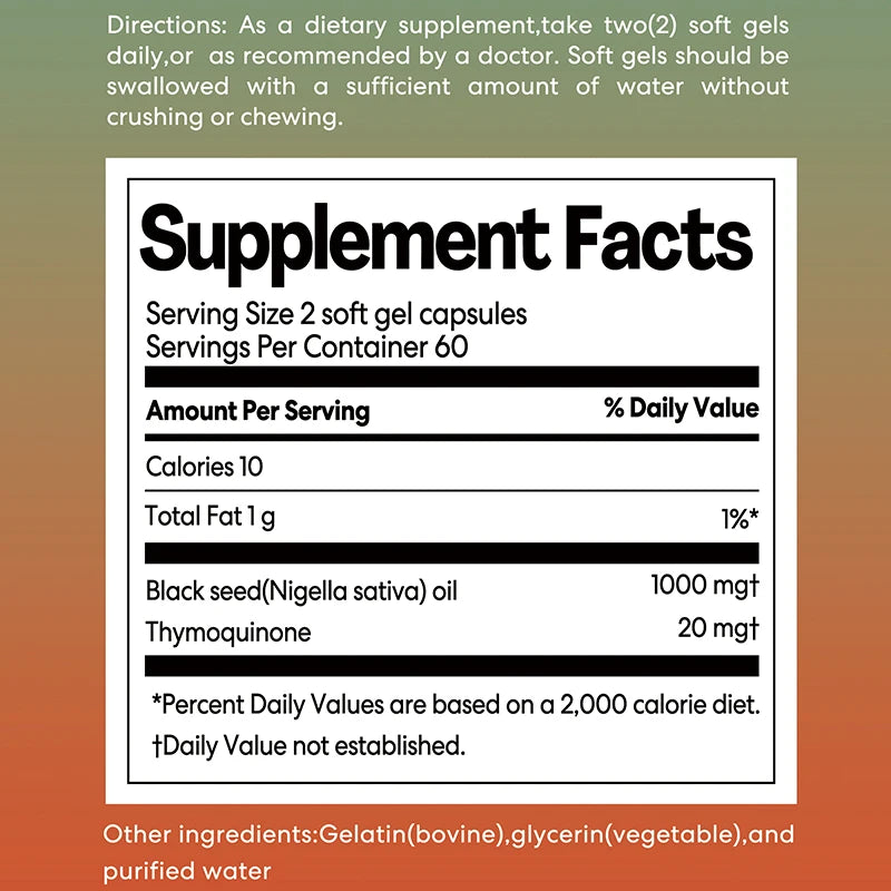Black Seed Oil – Supports Immunity, Digestion, Skin & Overall Vitality