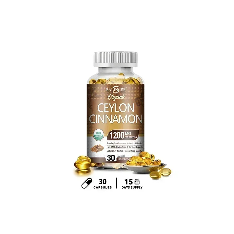 Organic Ceylon Cinnamon Extract – Blood Sugar & Insulin Balance - valued since ancient Egypt and traditionally used to support digestion and vitality.