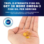 Omega-3 Fish Oil – High EPA 1200mg + DHA 900mg Triple Strength Capsules