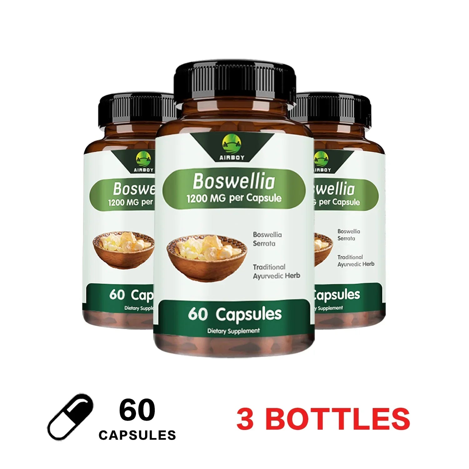 Boswellia Serrata Extract - supports joint comfort and mobility, helping maintain an active lifestyle.