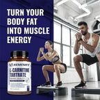 L-Carnitine Tartrate - Supports Metabolism, Boosts Natural Energy, Relieves Fatigue, and Maintains Overall Brain Health Vegan