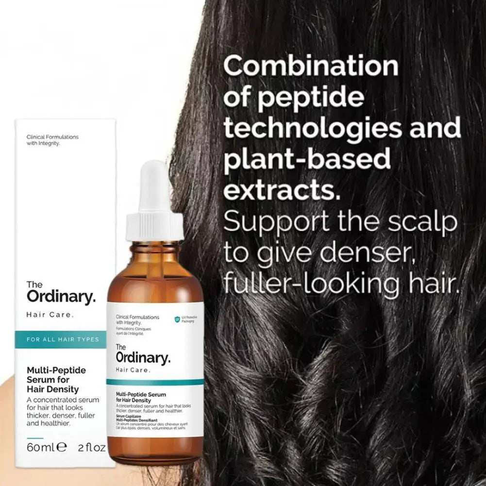 Advanced Hair Care Serum with Multi-Peptides & Tea/Caffeine Plant Extracts – Boost Hair Density & Scalp Health for All Hair Types