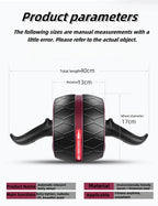 Abdomen Sports Roller with Knee Pad – Non-Slip, Anti-Collision Wheel & Ergonomic Grip