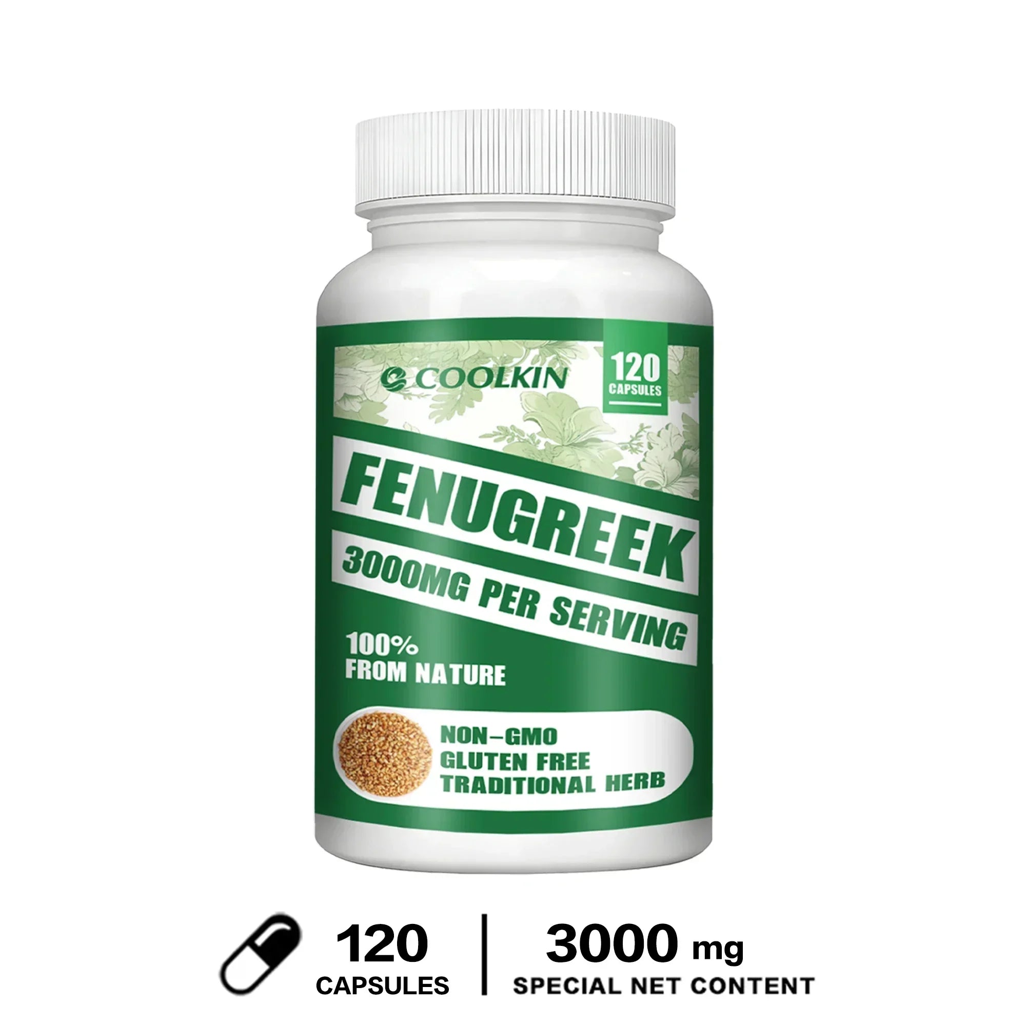 Fenugreek Seed Extract – 3000mg - Metabolic, Digestive & Hormonal Support